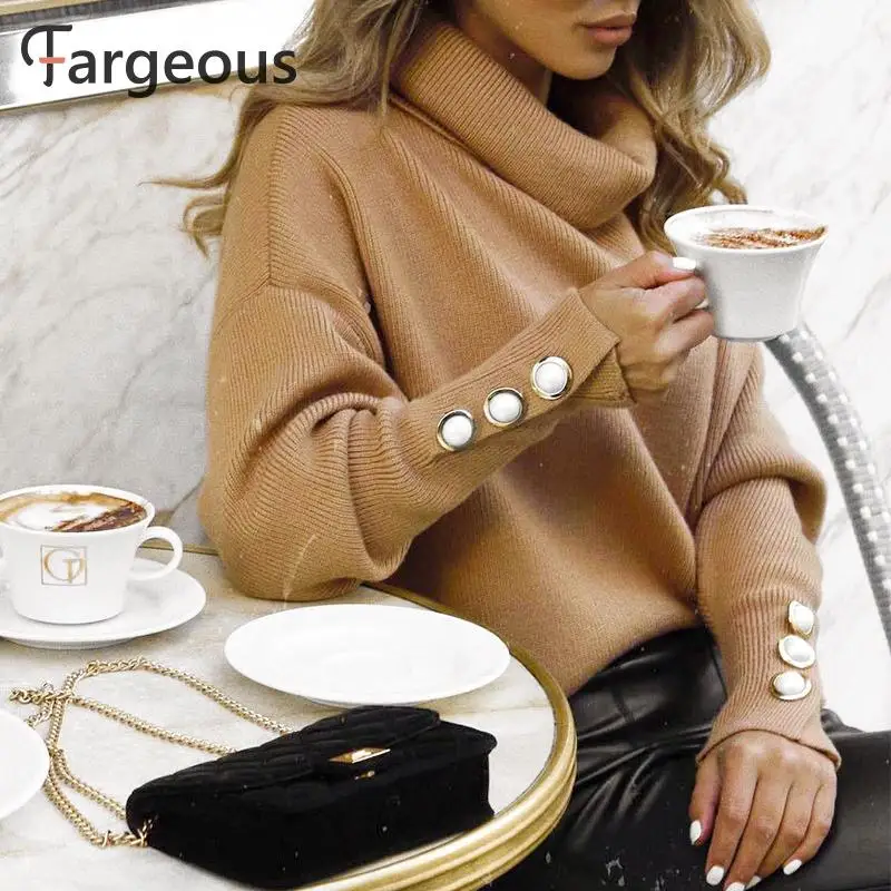  NLW Casual Turtleneck Sweatshirts Women Streetwear Fashion Button Sweat Hoodies 2019 Autumn Winter 