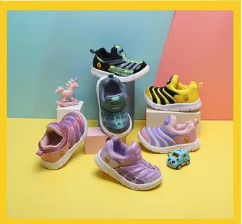 

Spring Fall fashion cartoon Rase Duck baby boys sneakers for kids skate shoes children fashion Caterpillar shoes 13.5-19cm