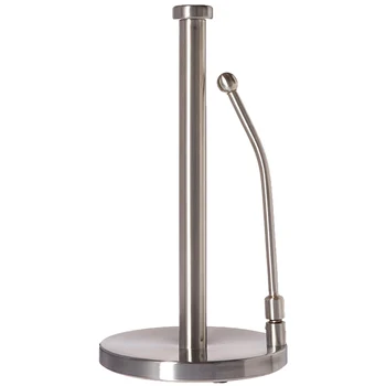 

Stainless Steel Functional Paper Towel Holder Vertical Tissue Heavy Base Kitchen Tool Non-Slip Stable Free-Standing
