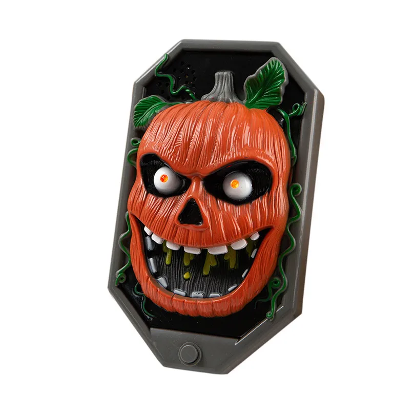 

Halloween Horror LED Doorbell Decoration Skull Pumpkin Doorbell With Sound and Light horror sound funny Halloween theme #3S13