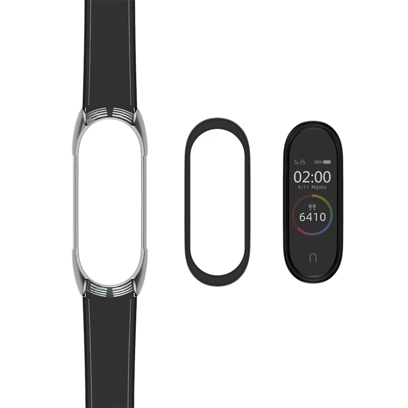 Mi jobs Upgrade mi Band 4 ремешок из натуральной кожи для Xiaomi 3 браслет умные наручные часы
