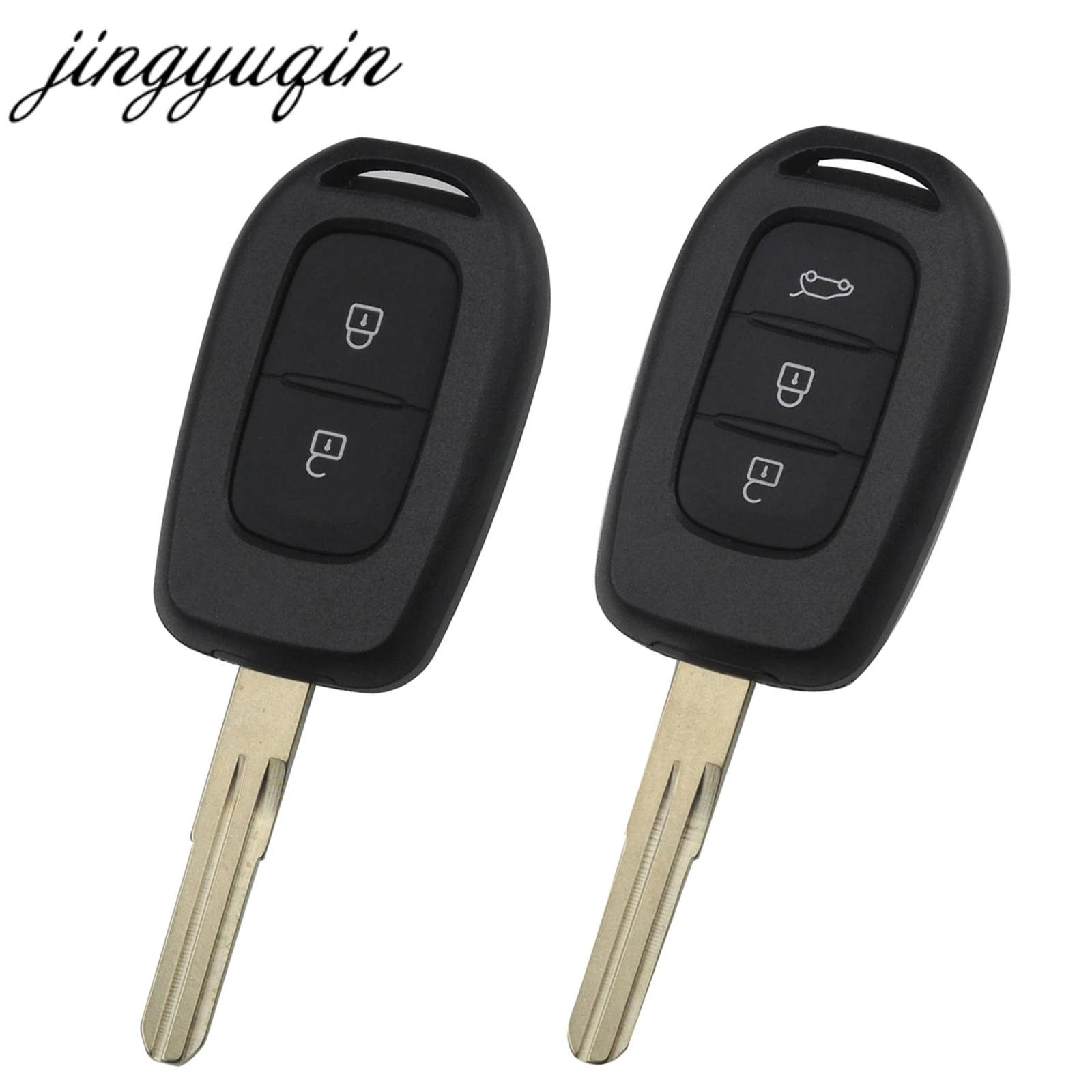 Jingyuqin 10 шт./лот для Renault Duster Брелок чехол Замена 2/3 Кнопка пульт дистанционного ключа оболочки