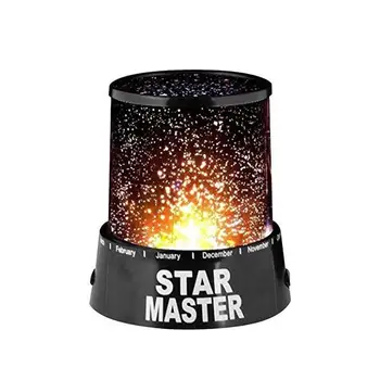 

Romantic Black Star Projector Led Colorful Night Light For Baby Kids Sleeping Light Christmas Birthday Gift