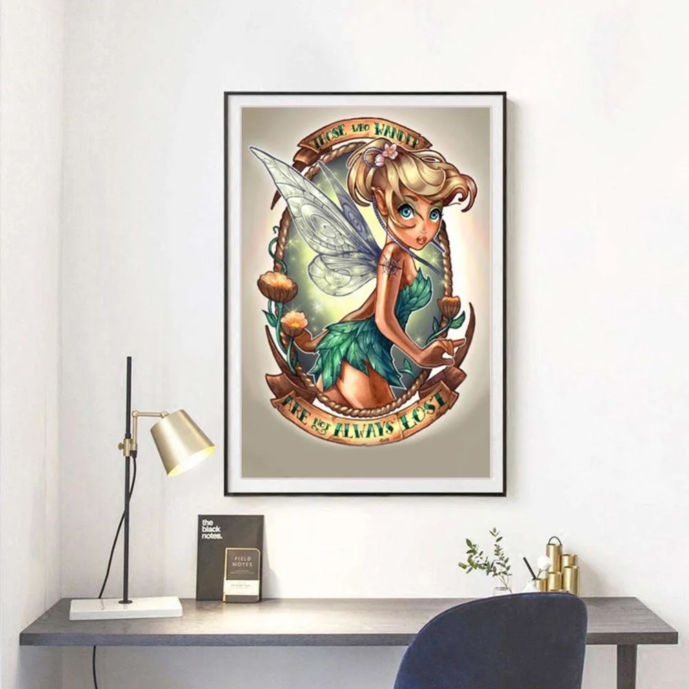 5D DIY Diamond Painting Cross Stitch kit cartoon character elf Gifts Full Square Diamond Embroidery mosaic pattern Home Decor (2)