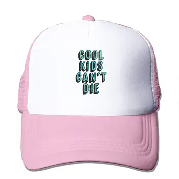 

TSDFCCool Kids Cant Die Mesh Baseball Cap Unisex Adjustable Trucker Style Hats Pink