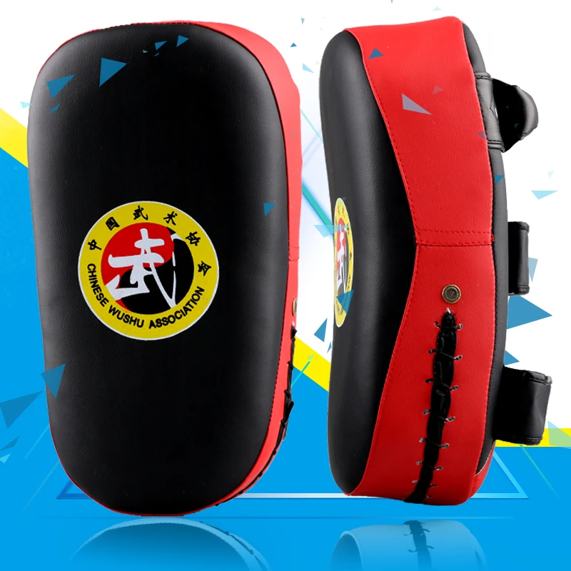 GINGPAI Новый MMA Muay Thai arc foot target TKD пробивая кривая подушка из искусственной кожи Karate