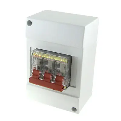 AC 400V 20A 3P прозрачный мини-выключатель MCB с корпусом