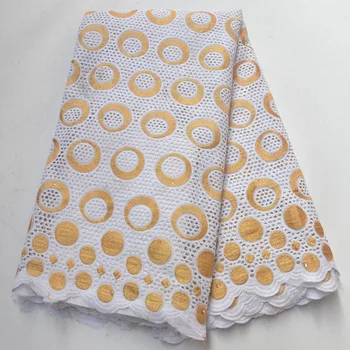 

Latest African Dry Lace Fabric High Quality Swiss Voile Laces Switzerland Cotton 2019 Nigerian Man Voile Lace 5yards G8562