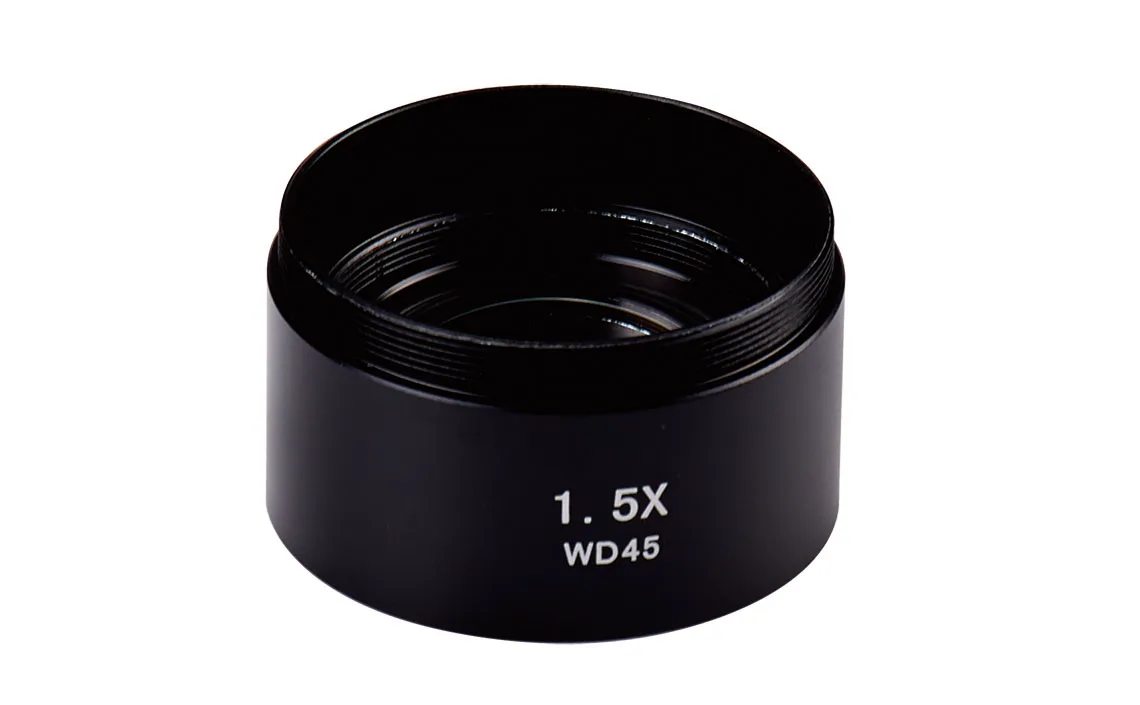 2019 Scientific SZM745 Professional Microscope lens Auxiliary objectives 1.5X WD45mm stereo microscope objective ballow | Инструменты