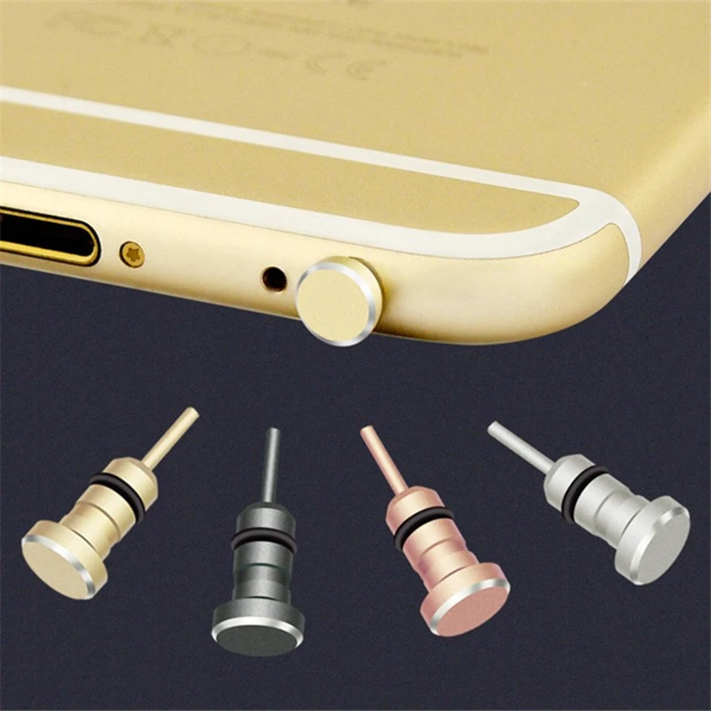 Juego de enchufes antipolvo para teléfono tipo C, puerto USB tipo C y conector para auriculares de 3,5mm para Samsung Galaxy S8, S9 Plus, Huawei P10, P20 lite