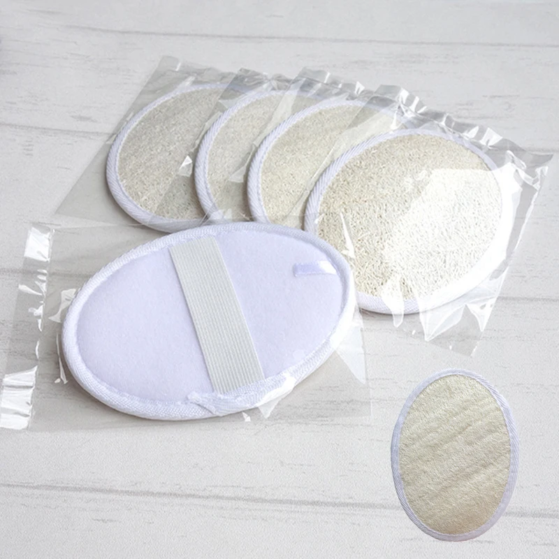 Natural Loofah Sponge Bath Brushes Shower Rub for Whole Body Healthy Massage Brush Oval Bath Towel 11x15cm Bathroom Products