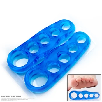 

Comfortable 1 Set Toe Separator and Stretchers Silicone Yoga Foot Bunion Corrector Separator Foot and Hands Care Tool