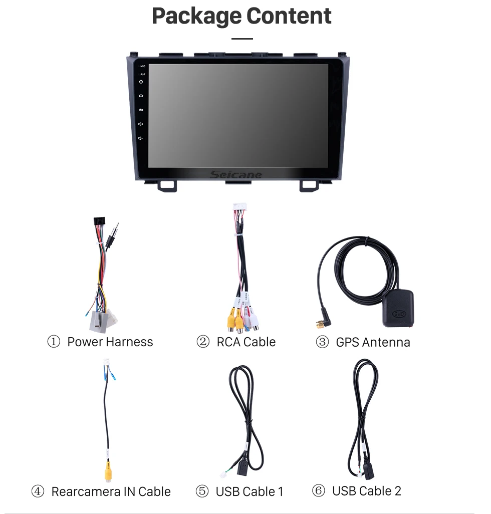 Clearance Seicane Android 9.0 9 Inch 2Din Car Radio Quad Core GPS car Multimedia Player For Honda CRV 2006 2007 2008 2009 2010 2011 15