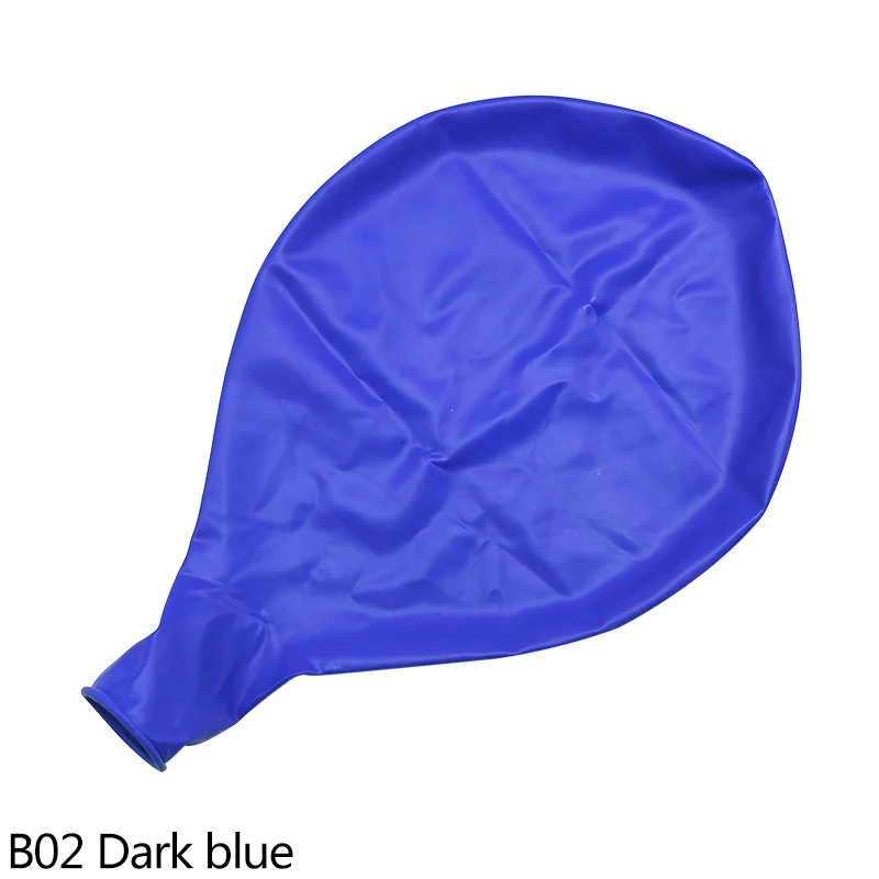 36 дюймов Многоцветный латексных воздушных шаров с большой надувной шар для свадьбы, годовщины, дня рождения Декор фестиваль вечерние воздуха принадлежности, шарики - Цвет: B02 Dark blue