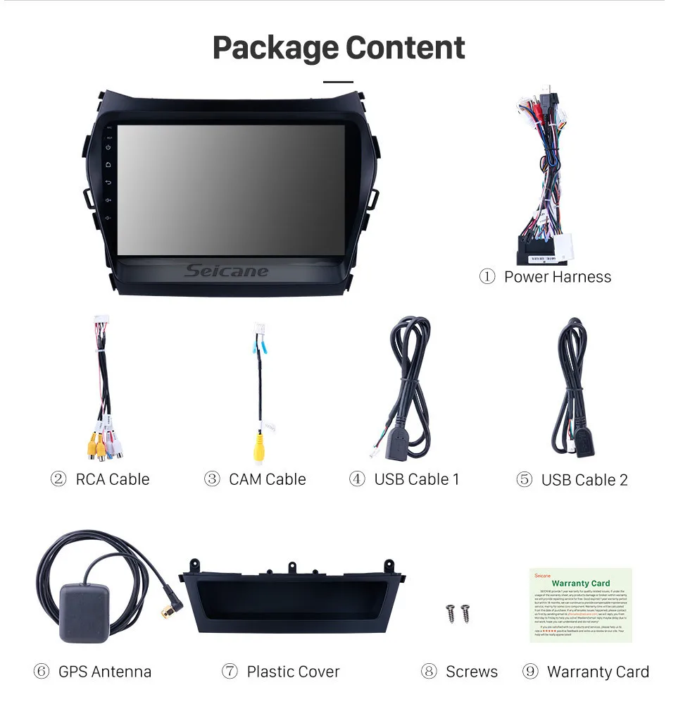 Discount Seicane Car Stereo GPS Navi 9" HD Android 9.0 Player Autoradio For Hyundai IX45 New Santa Fe 2013 2014-2017 Support TV tuner 16 Discount Seicane Car Stereo GPS Navi 9" HD Android 9.0 Player Autoradio For Hyundai IX45 New Santa Fe 2013 2014-2017 Support TV tuner 16