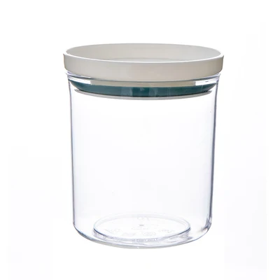 Прозрачная 1 шт. чайная зерно пряная еда зерно пластиковая коробка для хранения для кухонного холодильника контейнер - Цвет: Deep blue circle