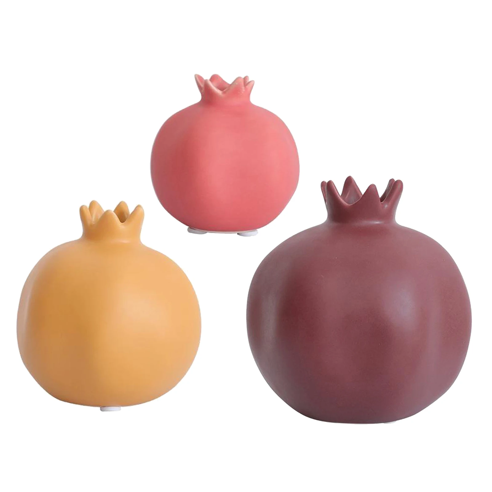 Chinese Classic Ceramics Vases Simulation Pomegranate Flower Insert Dried Floral Desktop Porcelain Vase Vintage Home Decor