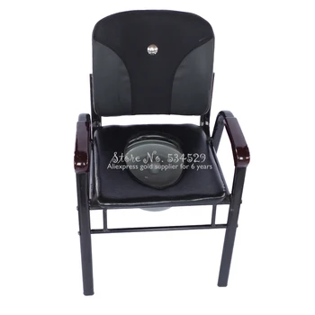 

30% Bedside Commode Chair- With Padded Toilet Seat For Handicap And Seniors Foldable, Commode Chair For Toilet Adjustable Height