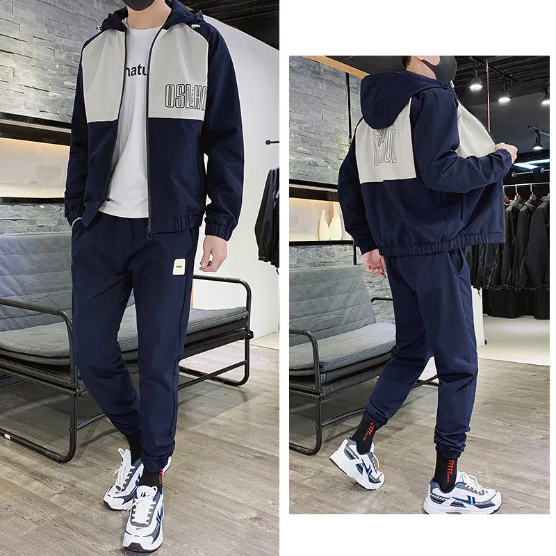 

Bib Overall Men Beam Leg Popular Brand Spring Korean-style Trend Casual Capri Trousers Versatile MEN'S Trousers Sports Set