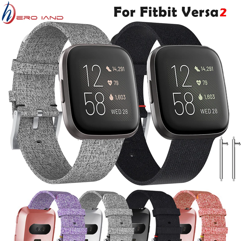 Ремешок холщовый для Fitbit Versa ремешок сменный стабильный браслет наручных часов Fit