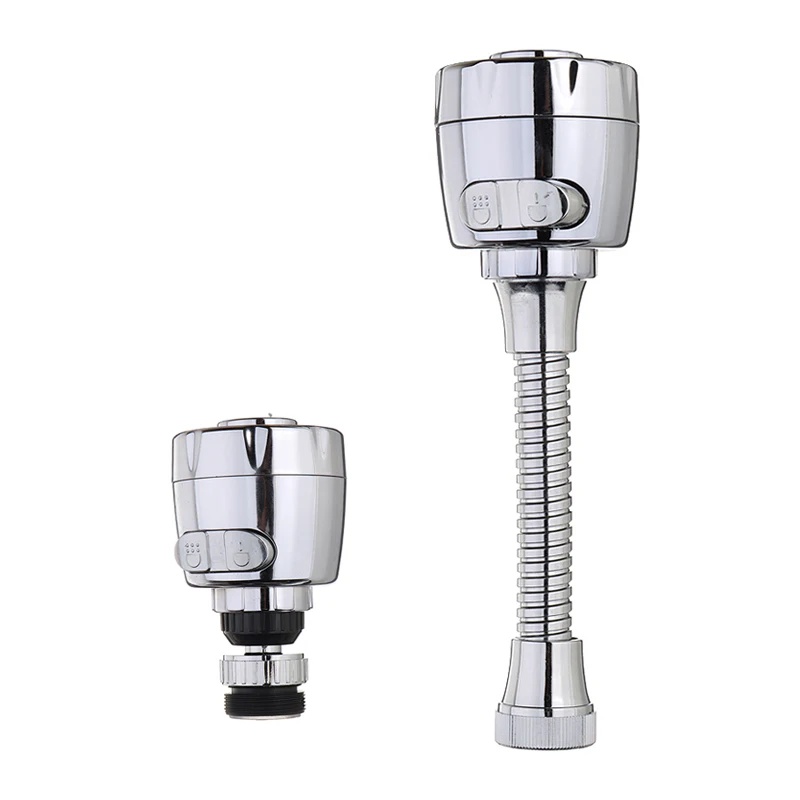 Extensor de grifo corto/largo, filtro de ahorro de agua, boquilla de Pulverizador de alta presión, aireador Flexible giratorio de 360 grados