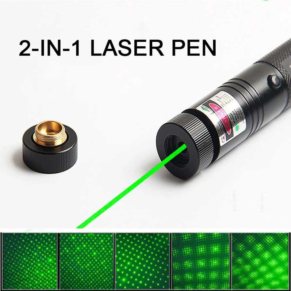 10000 м 532нм зеленый лазерный прицел мощный регулируемый фокус лазер с лазерной указкой 303+ зарядное устройство+ 18650 батарея восемь моделей