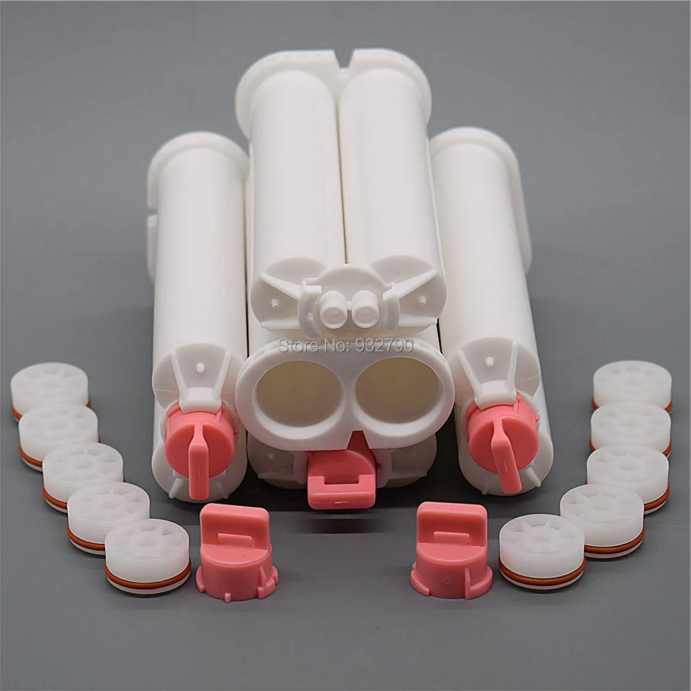 

5pcs 1:1 Dispensing Gun 50ml Polyurethane Epoxy Resin Cartridge Two Component AB Glue Acrylic Adhesive 2 part Cartridges