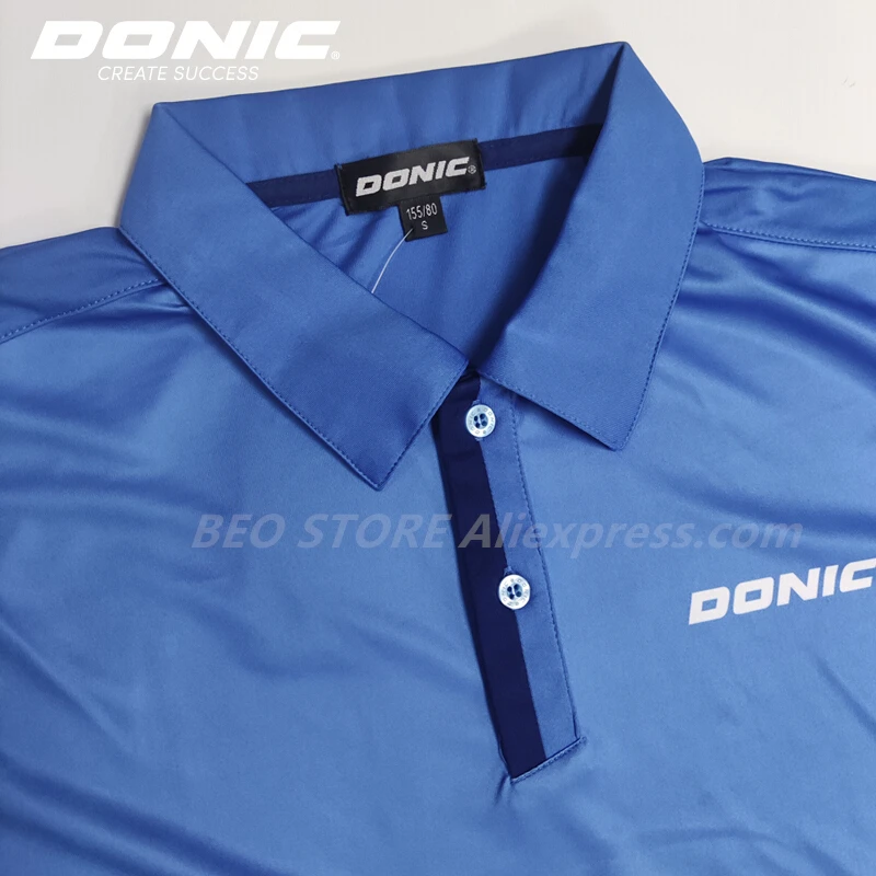 DONIC Table Tennis Jerseys Training T-Shorts Absorb Sweat Comfort Ping Pong Shirt Cloth Sportswear