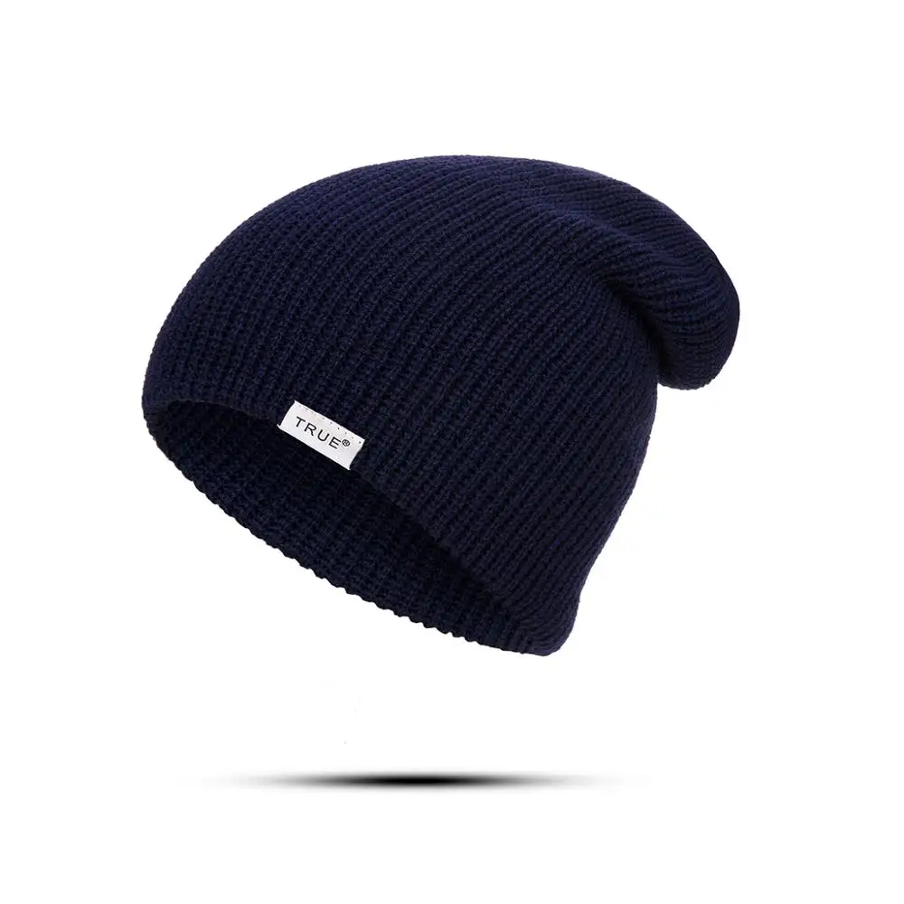 RUINPOP, зимние женские и мужские вязаные шапочки, одноцветная шапка Skullies Beanie, шапка, хип-хоп шапка с буквенным принтом, 10 цветов