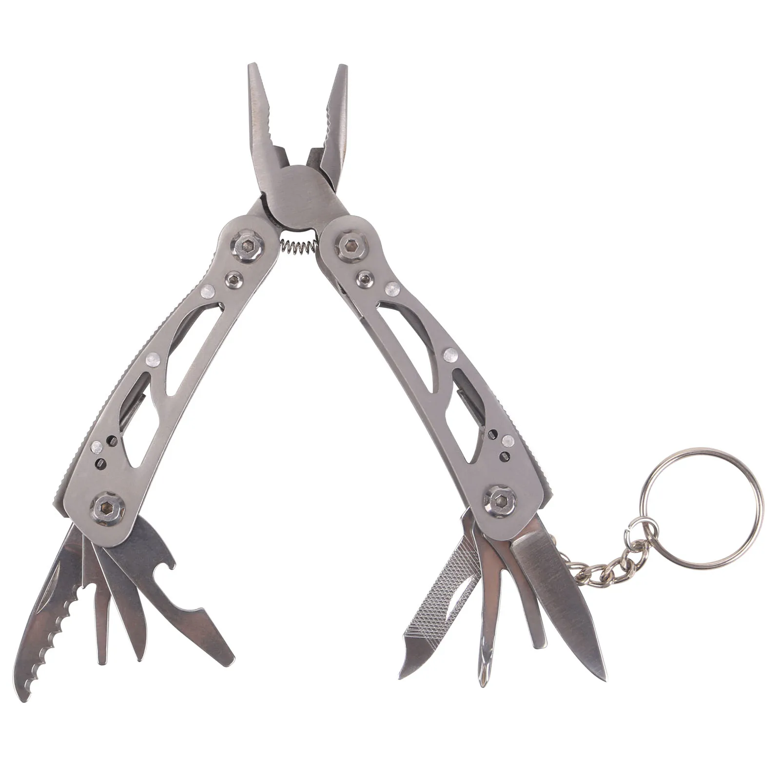 

8in1 Multifunction Outdoor Camping Survival Tools EDC Tool Multitool Tactical Pliers Versatile Repair Folding Camping Gear