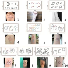 Clearance Sale 2pcs Colorful Cartoon Temporary Tattoo Cute Star Tattoo Sticker