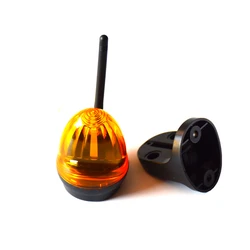 Antenne LED ou ampoule pour alarme, lumière stroboscopique clignotante, lampe d'avertissement d'urgence, montage mural pour ouvre porte, pas de son 