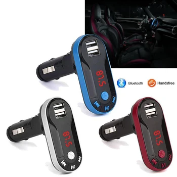 

4-In-1 Hands Free Wireless FM Transmitter Modulator Car Kit MP3 Player SD USB LCD Car Music Player USB Charger