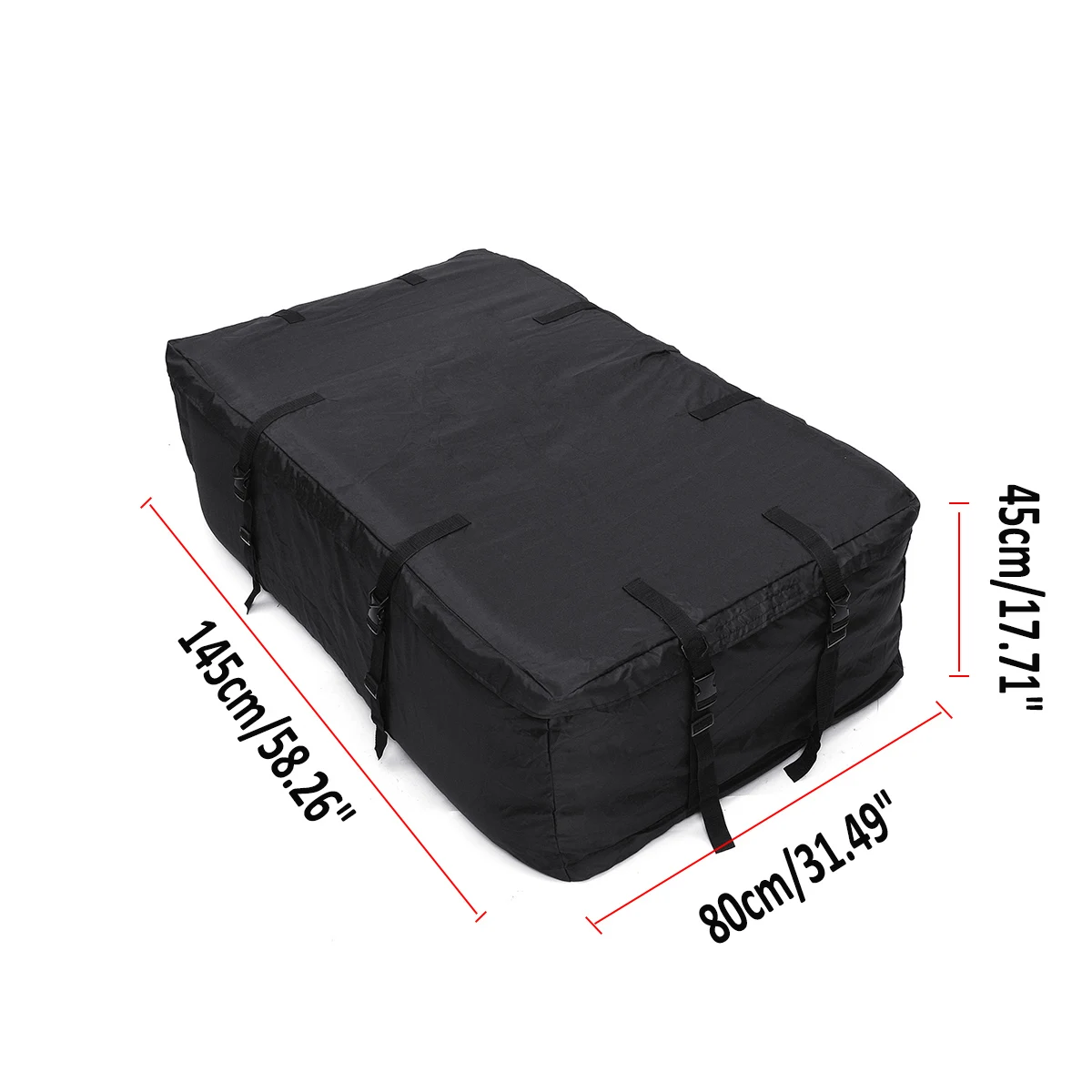 145x80x45 см водонепроницаемый усиленный багажник на крышу автомобиля хранение, портфель для хранения багажа груза для транспортных средств с рельсами на крышу