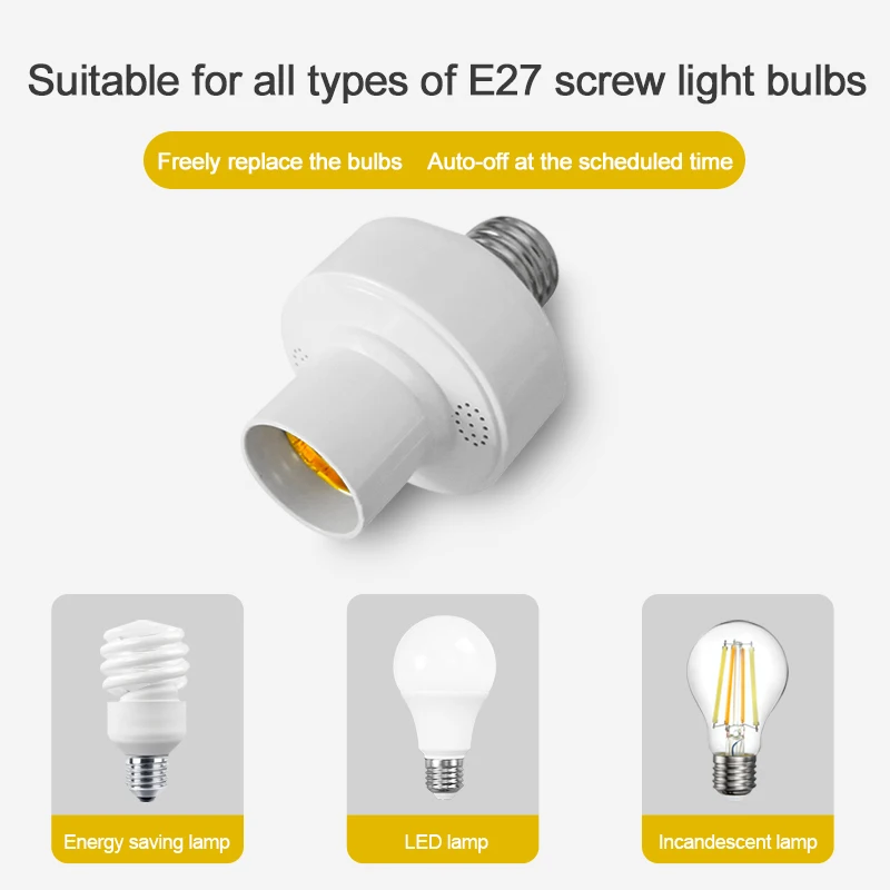 E27 스마트 램프 홀더 EWeLink APP 스마트 조명 소켓 전구 어댑터, 스마트 홈, 2.4G 게이트웨이, 알렉사 구글 음성 제어