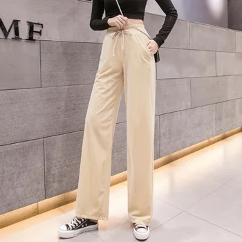 

Autumn Winter New Loose Casual Corduroy Wide-leg Pants Women's High Waist Was Thin Mopping Trousers