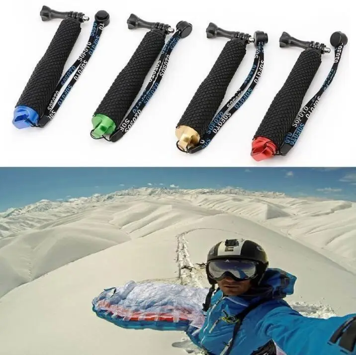 Для IOS Android 4 цвета 4 цвета 4 цвета затвор монопод ручной выдвижной селфи палка GoPro пульт дистанционного управления