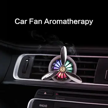 

Car Air Freshener Fan Wind Outlet Center Console Vehicle Healthy Fragrant Outlet Fan With LED Lights Car Interior Accessories
