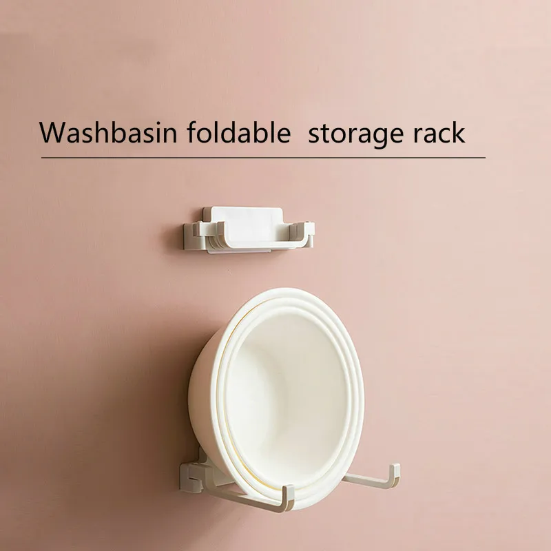 

JAPAN Washbasin Hanging Storage Rack Wall Mounted Basin Frame Holder Bathroom Organizer Shelf For Kitchen Bathroom Accessories