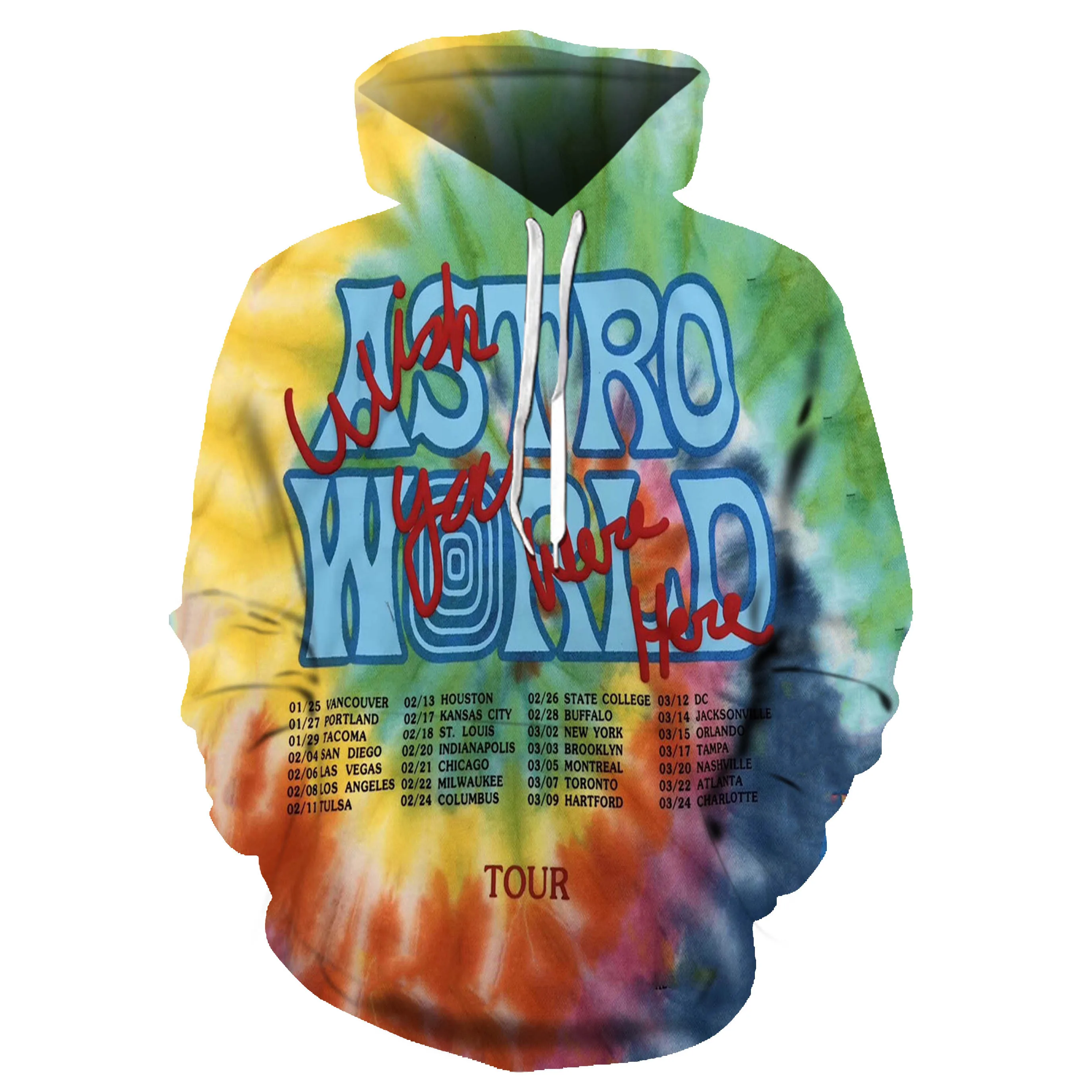 

Men Hip Hop ASTROWORLD Hoodies Fashion Casual Autumn Pocket Colorful Hoody Sweatshirts Streetwear Hope you are here 3D Hoodie 6X
