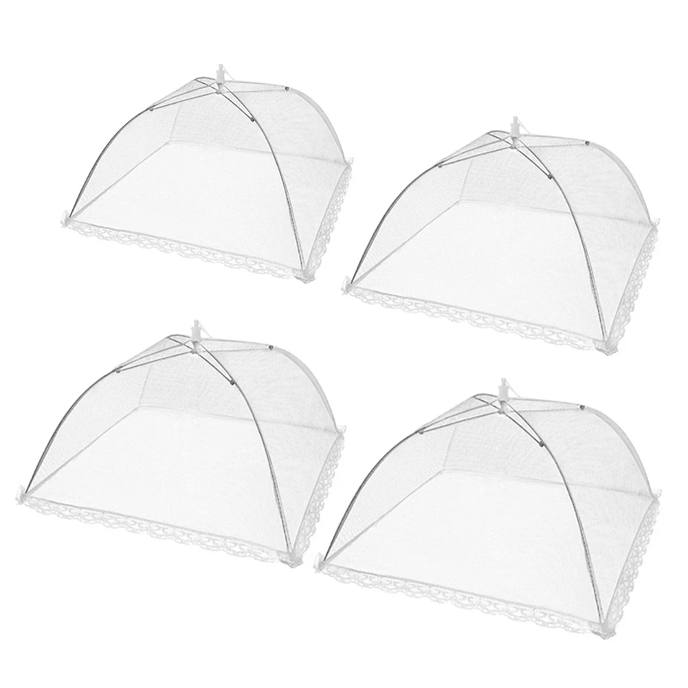 Food cover Food Covers Mesh Foldable Kitchen Anti Fly Mosquito Tent Dome Net Umbrella Picnic Protect Dish Cover Kitchen Accessories