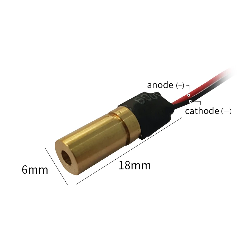 High quality 650nm 5mw red dot laser module low power laser sight pointer PM2.5 Laser Head for Air Detection Customizable size