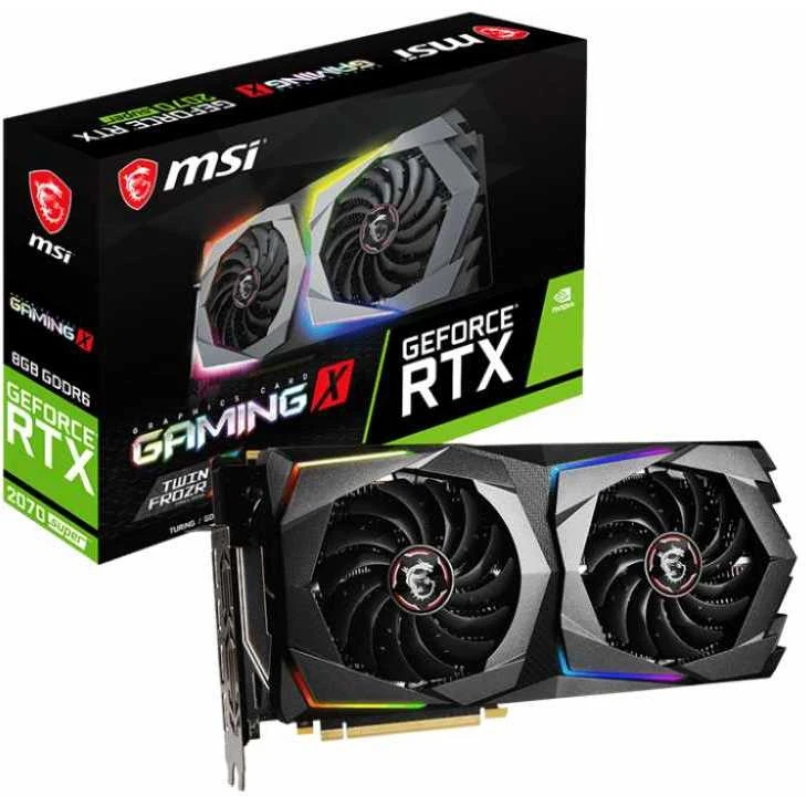 Видеокарта MSI PCI-E RTX 2070 SUPER GAMING X NV RTX2070SUPER 8192Mb 256b GDDR6 1800/14000/HDMIx1/DPx