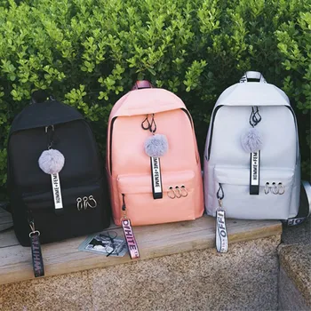 

Campus High School Student Bag Girl Backpack canvas backpack harajuku bag school bags for teenage girls