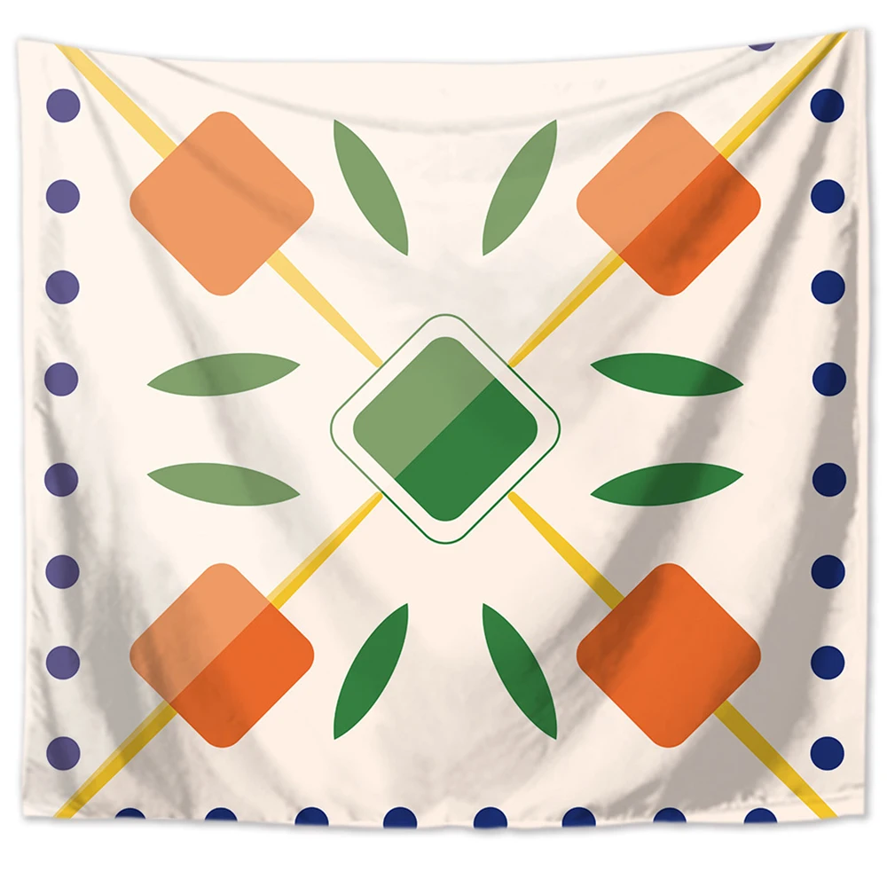 LycheeColorful Geometry Series Printed Wall Hanging Tapestry Polyester Blanket Art Wall Carpet Home Decorative Tapestry