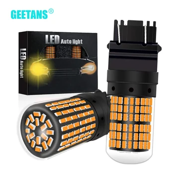 

2pcs 3157 144smd 1156 P21W BA15S LED BAY15D BAU15S PY21W T20 LED 7440 7443 W21W 3156 1157 led Bulbs For Turn Signal Light CJ