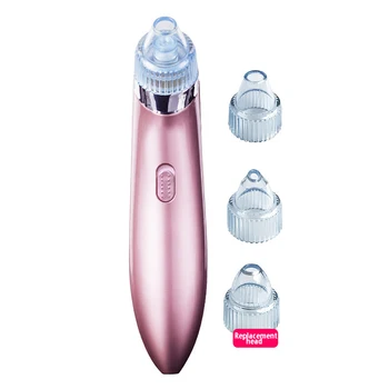 

Portable Vacuum Suction Blackhead Cleaner Machine Pimple Acne Cleanser Skin Care Electric Button Control Home Travel