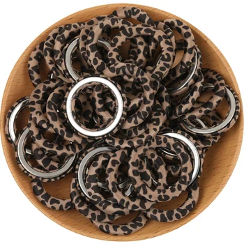 

Cordial Design Clearance 32MM 100Pcs Earring Making/DIY/Leopard Leather Cloth/Sticker Loops/Dangles/Hand Made/Earring Findings