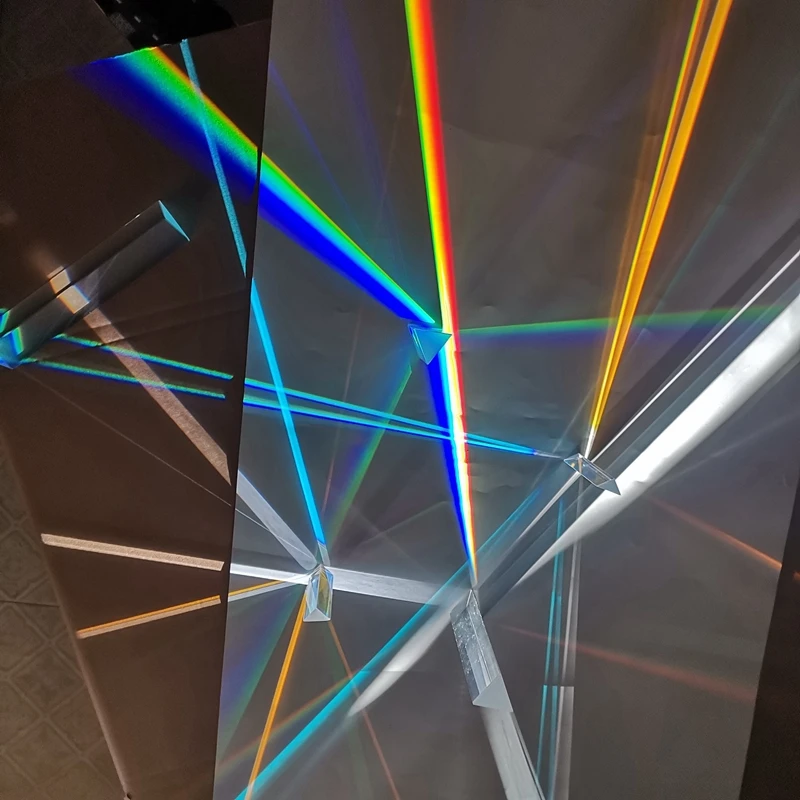 Prisma Di Cristallo Chiaro Per Esperimenti Con La Luce, Acrilico 60 Gradi, Gioco Educativo Per Bambini - 2