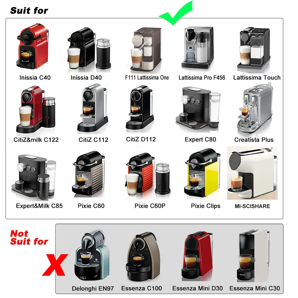 Нержавеющая Сталь Nespresso многоразовые кофе капсулы тампер кафе Pod машина